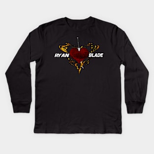 3rd Ryan Blade Logo Kids Long Sleeve T-Shirt